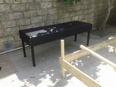 masaj stol: Masaj stolu teze mohkem yumusaq ve her reng kojalardan bu cur duzz — 3