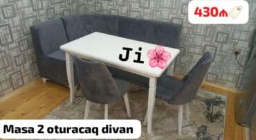 metbex divanı: Yeni, Künc divan, Mətbəx üçün, Açılmayan — 3