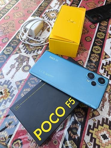 ps4 2 orjinal pult: Poco F5, 256 GB, rəng - Göy, Sensor, Barmaq izi, Face ID — 1
