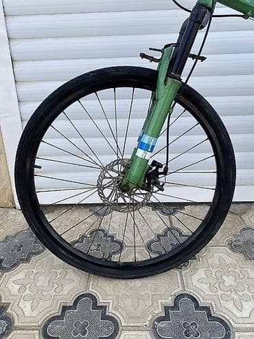 velosipet: Qatlanan dağ velosipedi – yaşıl rəng Xüsusiyyətlər: - Qatlanan orta — 4