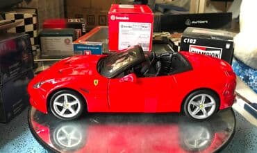 metbex tavan modelleri: Коллекционная модель Ferrari California T Open Red 2014 BBurago Scale — 26