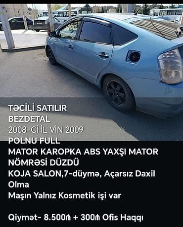 elektrik avtomobili: Toyota Prius (II nəsil) hibrid hetçbek - Kuzov: 5 qapılı hetçbek — 6