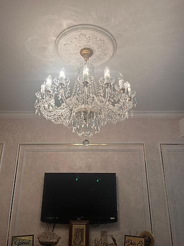 Çılçıraq, 8 lampa, Xrustal