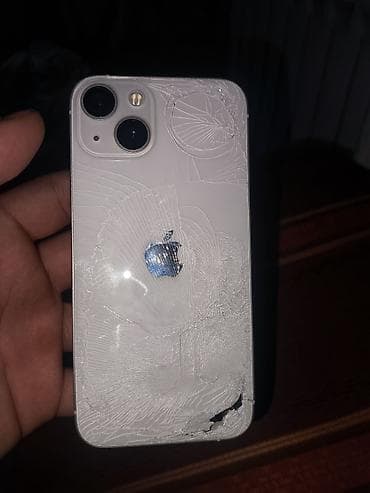 IPhone 13, 128 GB, Ağ, Qırıq