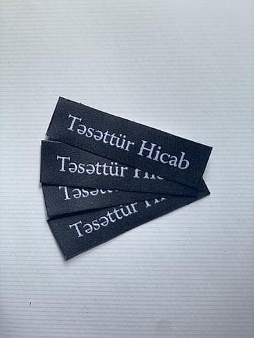 Paltar tikişi: Brend etiketləri və geyim aksessuarları üçün çap/xalça toxuma xidməti — 5