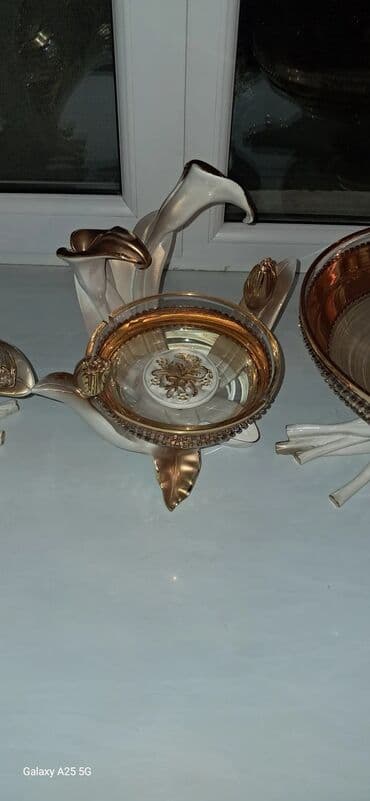 açar dest: Boşqablar, 4 ədədli dəst, rəng - Qızılı, İtaliya — 8