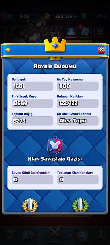 maşn oyunu: CLAS ROYALE HESABI — 8