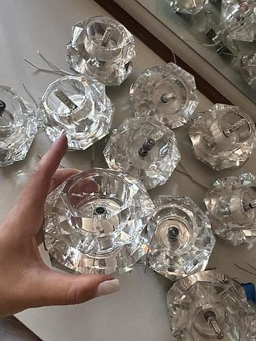 Şüşə/kristal dekorativ spot işıq 11 ədədi 25 Azn - Material: şəffaf lalafo.az -da Şüşə/kristal dekorativ spot işıq 11 ədədi 25 Azn - Material: şəffaf