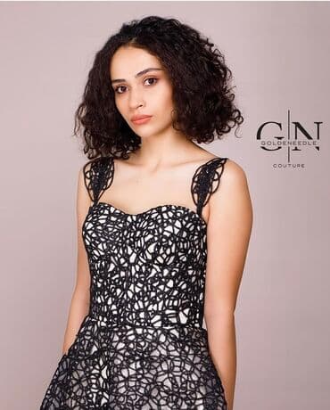 женское платье из букле: Вечернее платье, Макси, M, L — 1