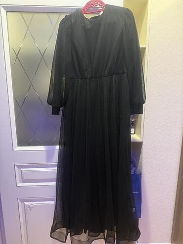 uzun etek: Zərif qara maxi don - Rəng: qara - Uzunluq: maxi (ayağa qədər) - — 1