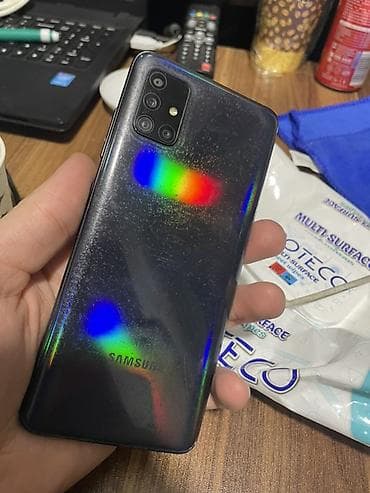 Samsung Galaxy A51, 128 GB, rəng - Qara, Qırıq