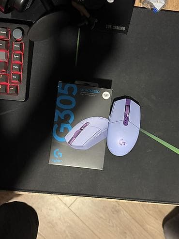 maus pad: Logitech G305 Lightspeed simsiz oyun siçanı – bənövşəyi/boz (lilac) — 1