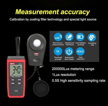 tester unit: Lyuksometr Model: UNI-T UT 383S - Kənd təsərrüfatı və heyvandarlıq — 2