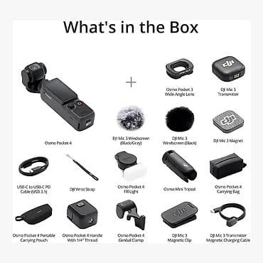 iphone s plus: DJI Osmo Pocket 4 – Creator Combo ● Ən ucuz bizdə Kompakt, cib ölçülü — 4