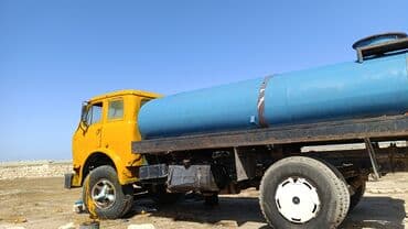 Коммерческий транспорт: Su/yanacaq daşıyan xüsusi texnika – mavi rəngli metal sisternli yük — 6
