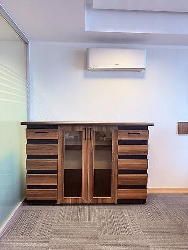 Təcili satılır! Ofis mebel dəsti – müasir dizayn, qoz ağacı — 9