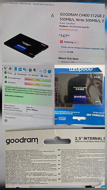 dvd ssd: Daxili SSD disk 512 GB, 2.5", Yeni — 7