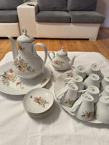 servis: Çay dəsti, rəng - Ağ, Farfor — 5