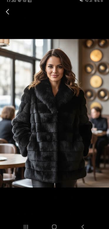 kürk: Şuba naturalni dovşan tukundendir.3-4defe geyinilib 400manata — 1