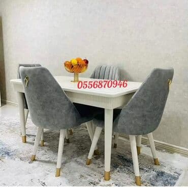 gaming oturacaqlar: Qonaq otağı üçün, Yeni, Açılan, Dördbucaq masa, 6 stul — 13