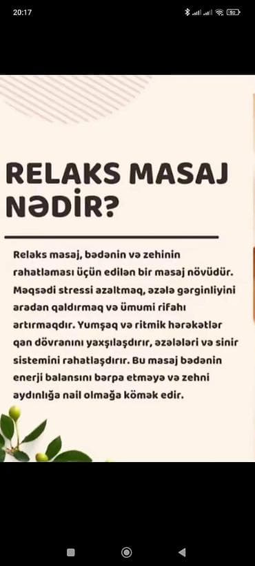 expert massage: Müalicəvi masaj, Kişilər üçün, Qadınlar üçün, Evə gəlməklə — 1