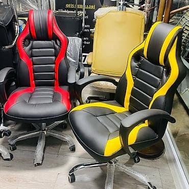 kreslo temiri: Təkərli, Qolları tənzimlənir, Dəri — 5