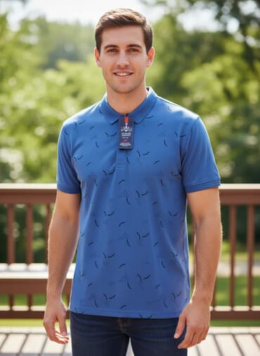 Polo köynək, L, rəng - Göy