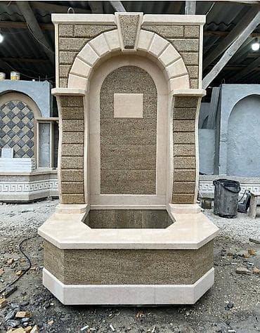 Dekorativ daş bulaq – həyət və bağ sahələri üçün - Material