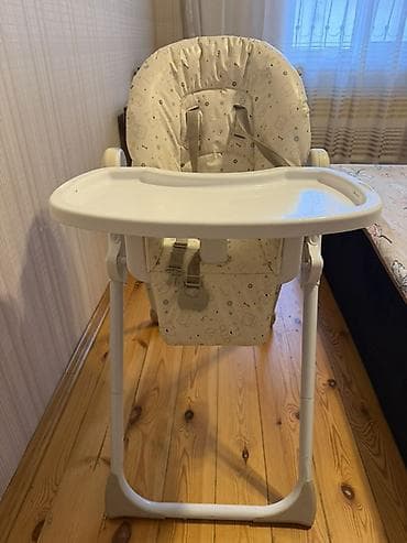 usaq oturacagi: Uşaq yemək stulu Mothercare - Rəng: krem/açıq bej naxışlı yumşaq — 3