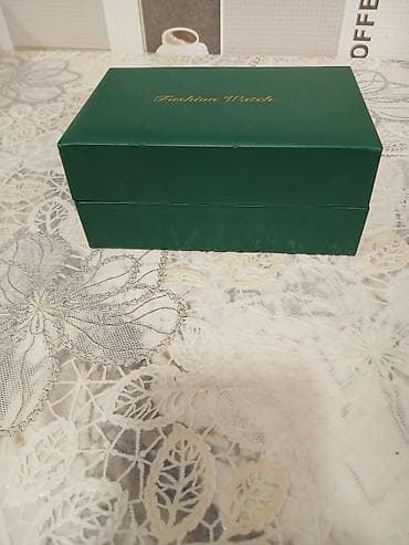 almaniyada saat: Məhsul: “Fashion Watch” saat qutusu - Rəng: Tünd yaşıl (xarici — 2