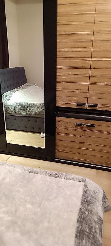 şkaf paltar: 3 qapılı, Güzgülü, Qara, Taxta, Kupe, Düz dolab — 3