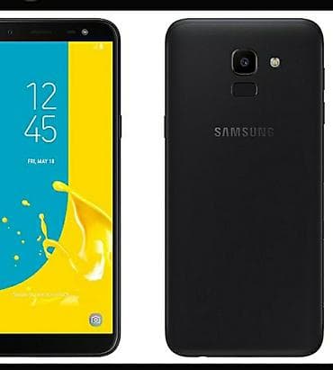 Samsung Galaxy J6, rəng - Qara, Barmaq izi