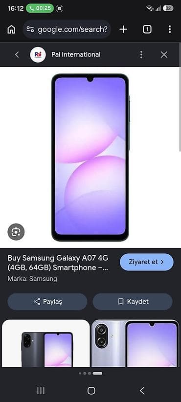 galaxy a54: Samsung Galaxy A07, 128 GB, rəng - Qara — 1