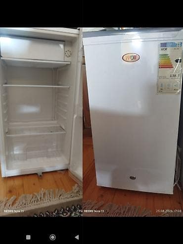İşlənmiş Mini Soyuducu Satılır, rəng - Ağ