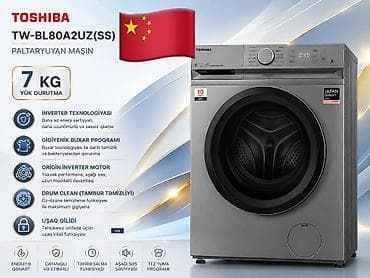 iphone 11 ucuz qiymete: Paltaryuyan maşın Toshiba, 8 kq, Yeni, Avtomat, Qurutmasız, Kredit yoxdur, Ödənişli çatdırılma — 5