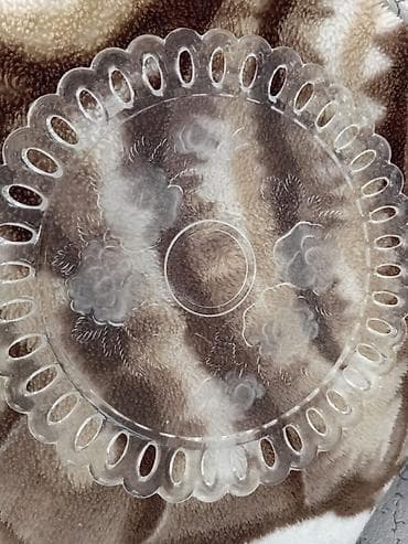 cayni serviz: Tort və şiriniyyat qabı, rəng - Ağ, Şüşə, Türkiyə — 4