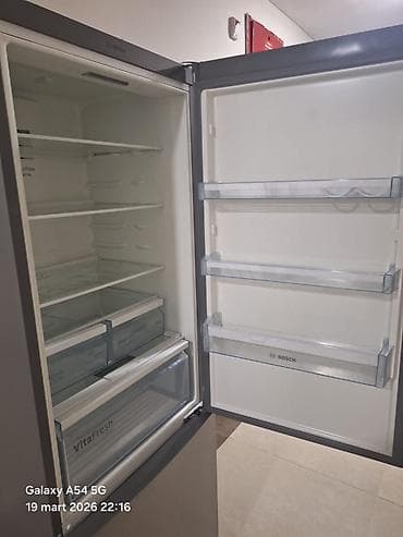 xaladelnik ev ucun: İşlənmiş 2 qapılı Bosch Soyuducu Satılır, rəng - Boz — 4