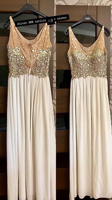 Şəxsi əşyalar: Ziyafət donu satılır. 1 dəfə geyinilib S razmer. 300 alınıb təcili azn — 1