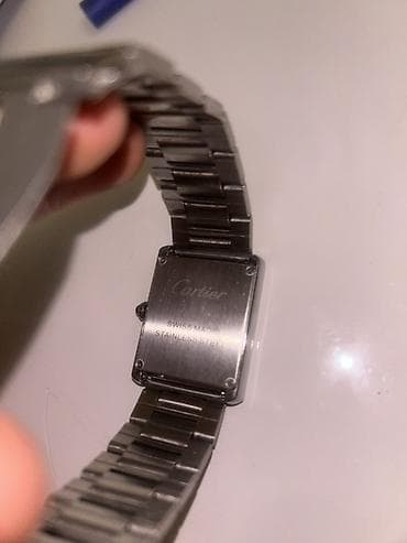 saat kamera: Qol saatı, Cartier, rəng - Gümüşü — 3