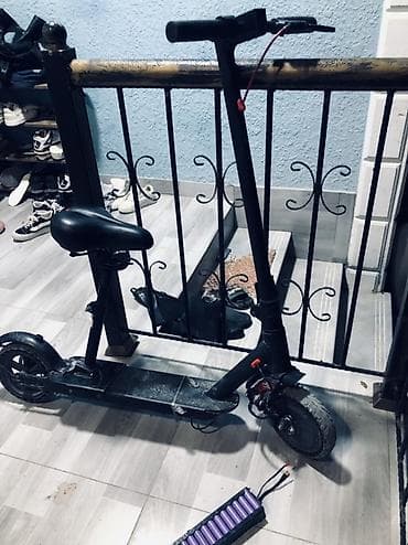 skutur: Elektrikli skuter – oturacaqlı, qatlanan model salam skuter kasmetik — 1