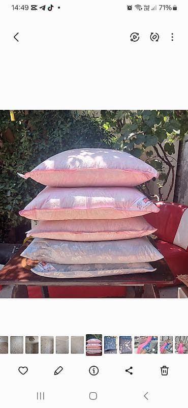 Balışlar, yastıqlar: Yuxu üçün Yeni Sadə Lələk, tük Yastıq — 1