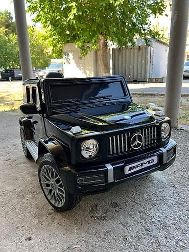 elekt: Uşaq elektrikli maşını – Mercedes-Benz G-Class AMG stili, qara rəng — 1