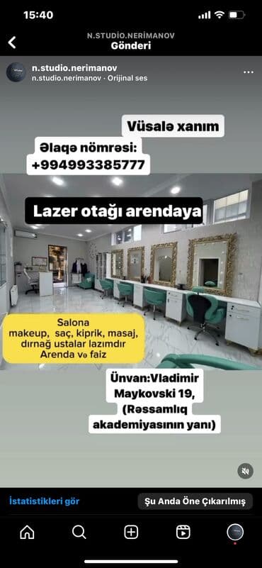 работа парикмахер мужской мастер: Nərimanovda olan gözəllik salonunda kuşetka,lazer otağı,dırnaq — 1