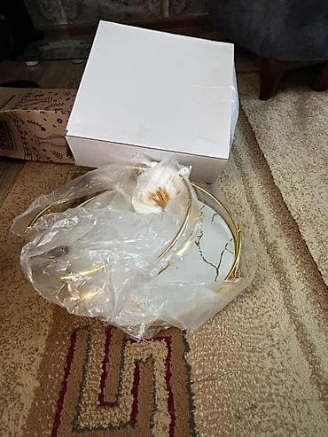 Tort və şiriniyyat qabı, rəng - Ağ, Keramika