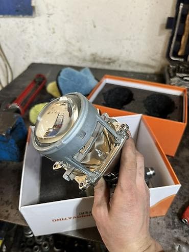 bmw e39 fara: Komplekt, Yaxın və uzaq vuran işıqlar BMW, 2001 il, Orijinal, Almaniya, İşlənmiş — 2