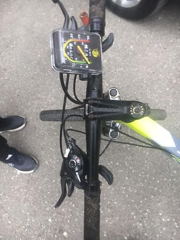 veosiped: SAFT dağ velosipedi - Çərçivə: yüngül alaşımlı, parlaq sarı-mavi — 3