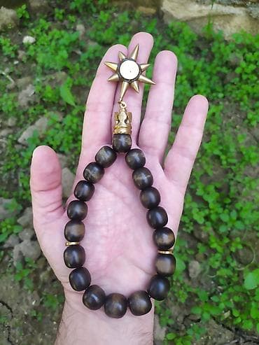 ucuz bijuteriyalar: Material və qiymət müxtəlifdir. - Material: tünd qəhvəyi təbii — 3