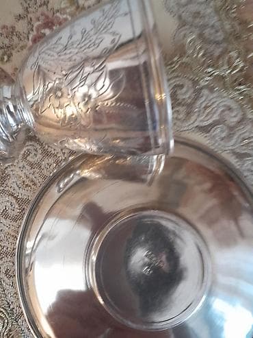 RUSSIAN, VICTORIAN silver TEA CUP & SAUCER, 1892, 120 gramm — 4