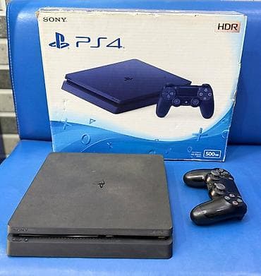 irşad playstation 4: Sony PlayStation 4 Slim (HDR) – 500 GB - Rəng: Jet Black - Yaddaş — 1
