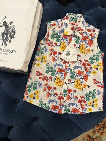 фольксваген поло замена: Рубашка, Для девочек, 8 - 9 лет, U.S. Polo Assn — 1